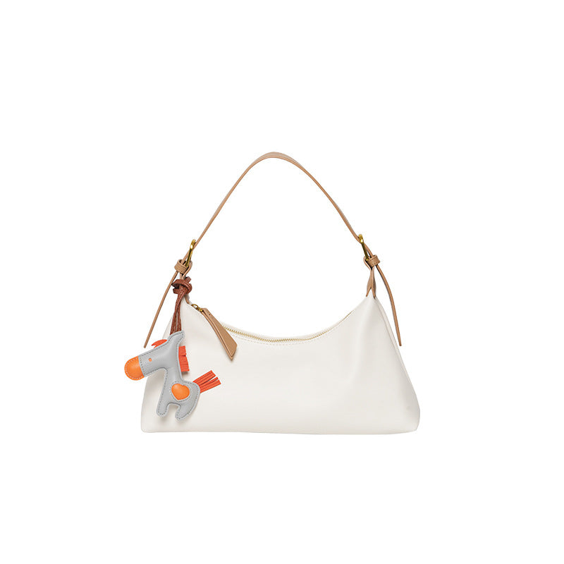 One-shoulder baguette bag