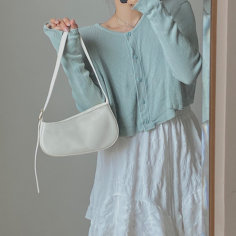 Baguette commuter underarm shoulder bag