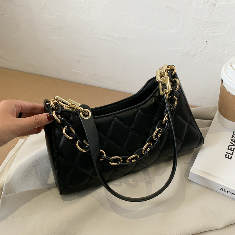 Small Texture Underarm Bag Baguette